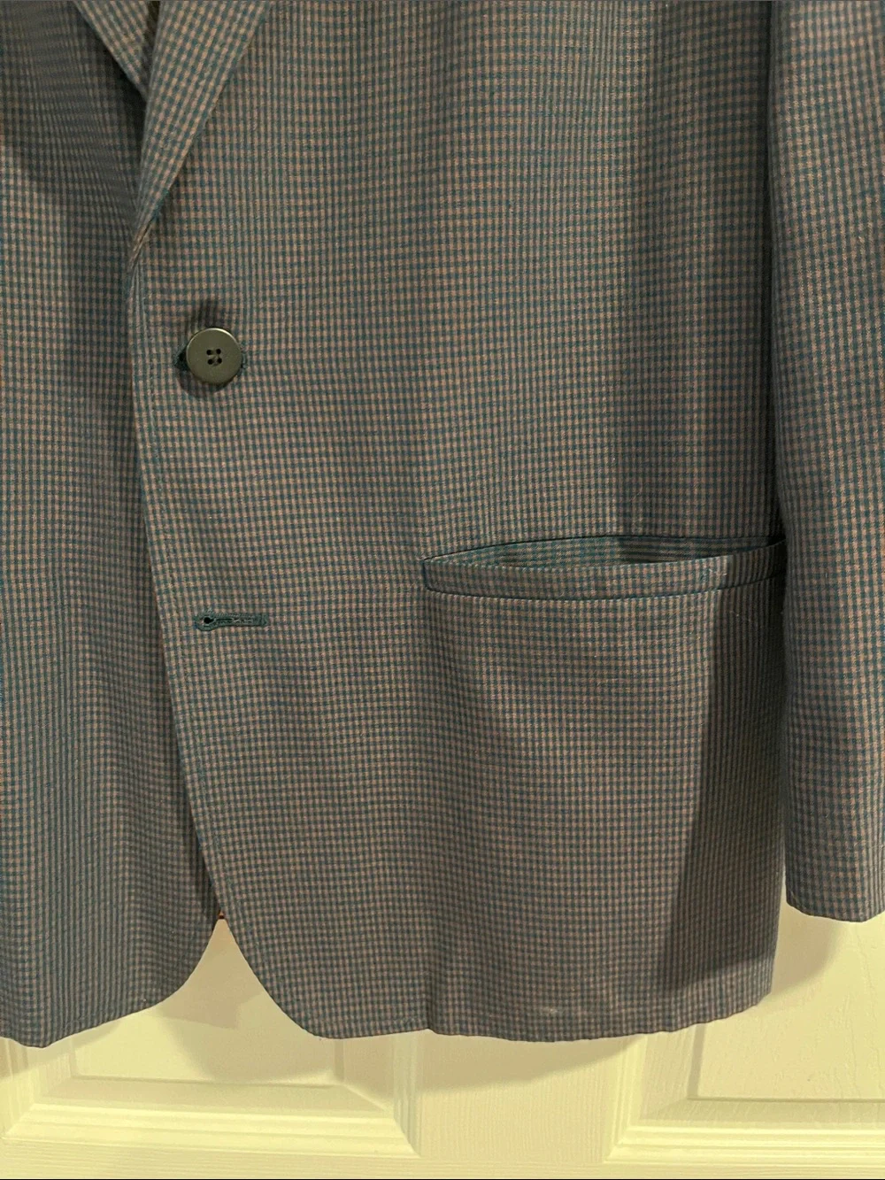 Classic Men’s Gray Blazer with Orange Lining
